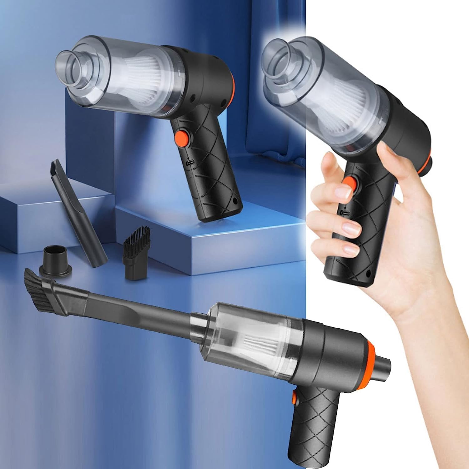 Vacuum Cleaner Dust Collection 2 in 1 Car Vacuum Cleaner High-Power Handheld Wireless Vacuum Cleaner Home Car Dual-use Portable USB Rechargeable Mini Car Vacuum for Vehicle, Home and Offic Vacuum Cleaner Dust Collection 2 in 1 Car Vacuum Cleaner High-Power Handheld Wireless Vacuum Cleaner Home Car Dual-use Portable USB Rechargeable Mini Car Vacuum for Vehicle, Home and Offic